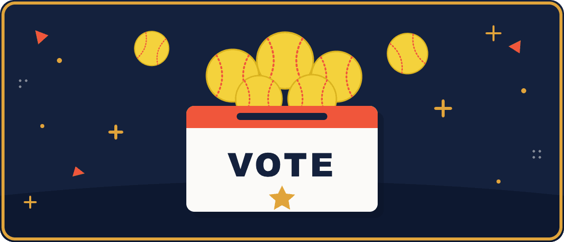 A ballot box stuffed with softballs